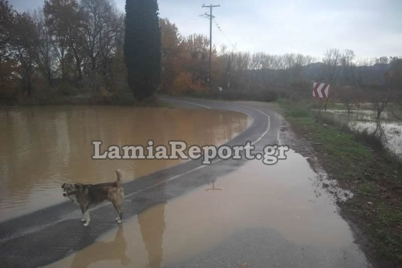 Λαμία: Πλημμύρισε ο Σπερχειός – Αποκλείστηκαν χωριά