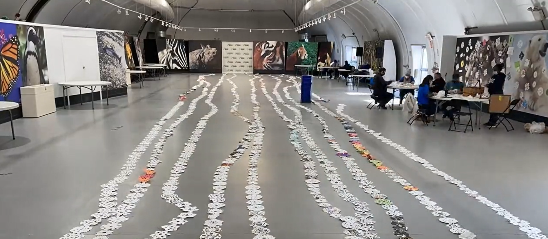 Αλυσίδα από 2.190 χάρτινες χιονονιφάδες κατέρριψε παγκόσμιο ρεκόρ Γκίνες