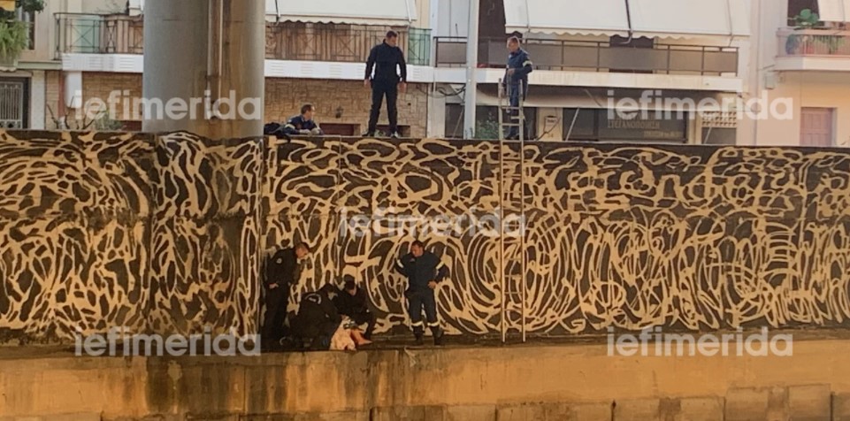 Γυναίκα έπεσε στον Κηφισό – Δείτε καρέ – καρέ την επιχείρηση διάσωσης