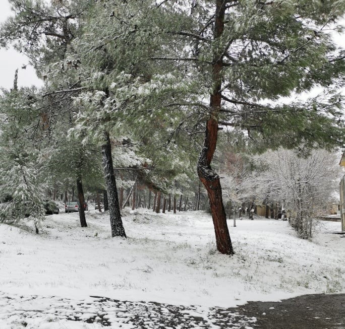 Στα «λευκά» τα ορεινά της Θεσσαλονίκης