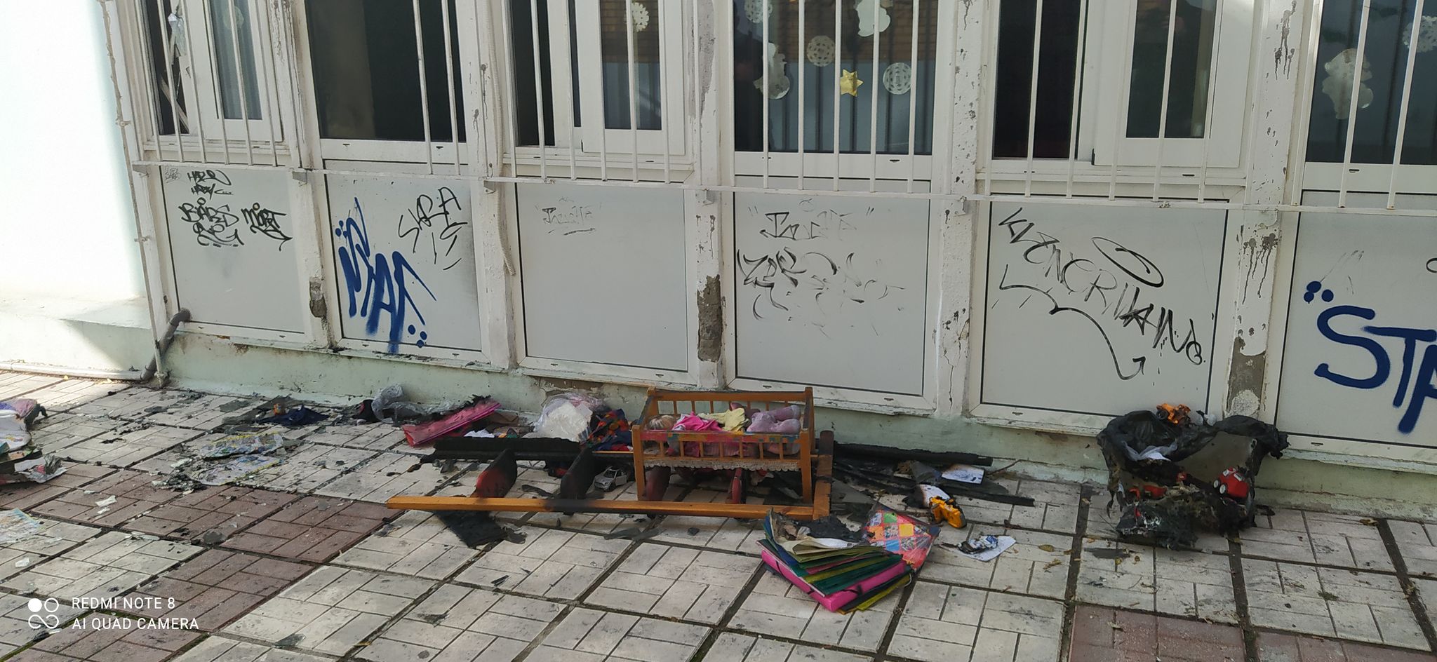 Προσωρινή μεταστέγαση του 27ου Νηπιαγωγείου, εξαιτίας της πυρκαγιάς (φωτο)