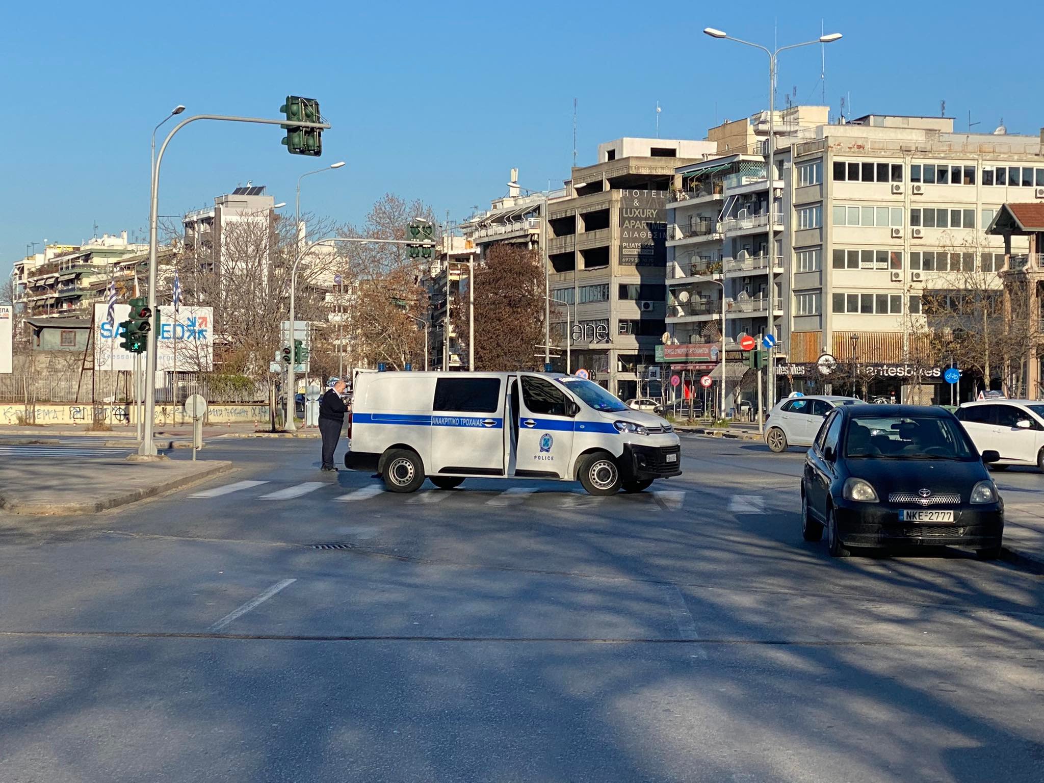 Θεσσαλονίκη: Κλειστοί τώρα δρόμοι του κέντρου