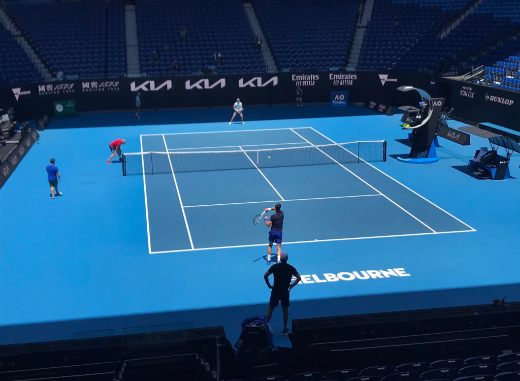 Έκανε την πρώτη του ανοιχτή προπόνηση ο Τζόκοβιτς