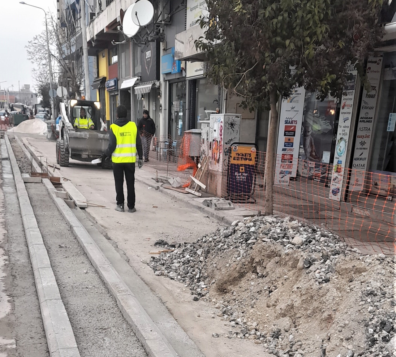 Παρελθόν ο  ποδηλατόδρομος  στην Κωνσταντίνου Καραμανλή