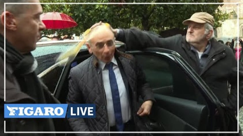 Mε ένα αυγό στο κεφάλι υποδέχθηκε τον ακροδεξιό Ζεμούρ ηλικιωμένος στη Γαλλία