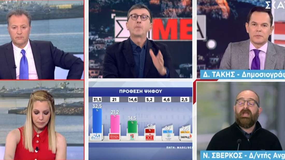 Ο κακός χαμός ανάμεσα σε Πορτοσάλτε και Σβέρκο στον αέρα του ΣΚΑΙ