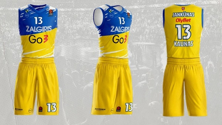 Euroleague: Η Ζαλγκίρις θα παίξει με τα χρώματα της Ουκρανίας!