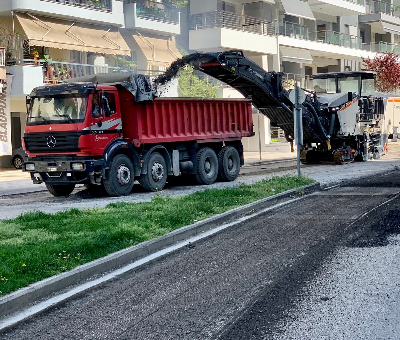 Τούμπα, ασφαλτόστρωση,