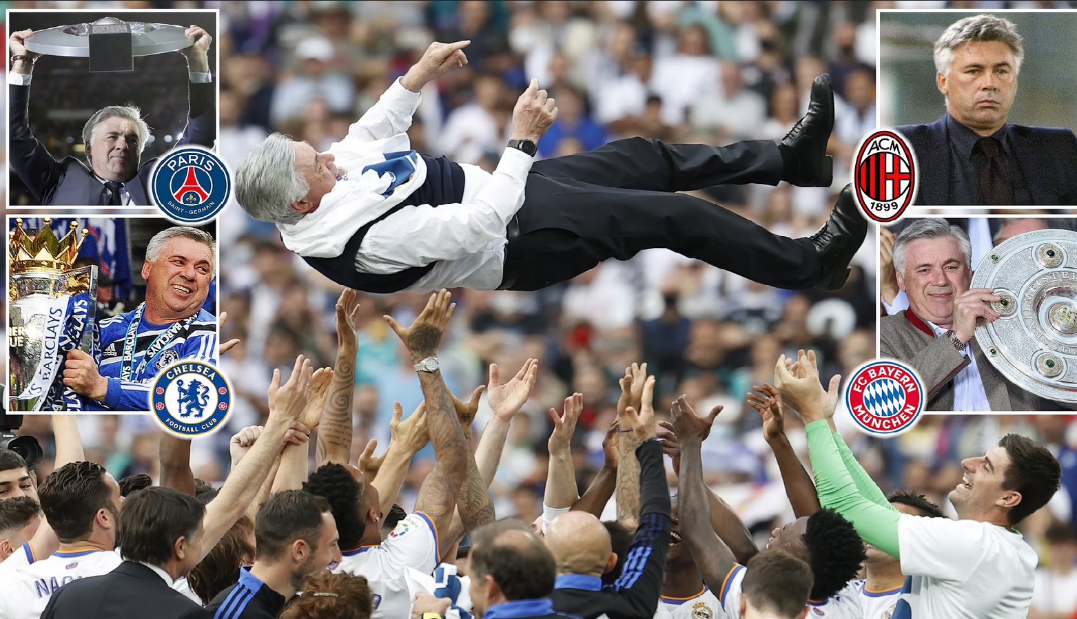 Κάρλο Αντσελότι: Μυθικό επίτευγμα ο τίτλος στα πέντε κορυφαία πρωταθλήματα