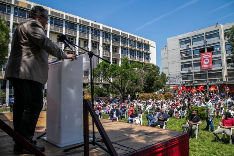 Κουτσούμπας στο ΑΠΘ: Κουρελόχαρτο τα σχέδια της κυβέρνησης για πανεπιστημιακή αστυνομία