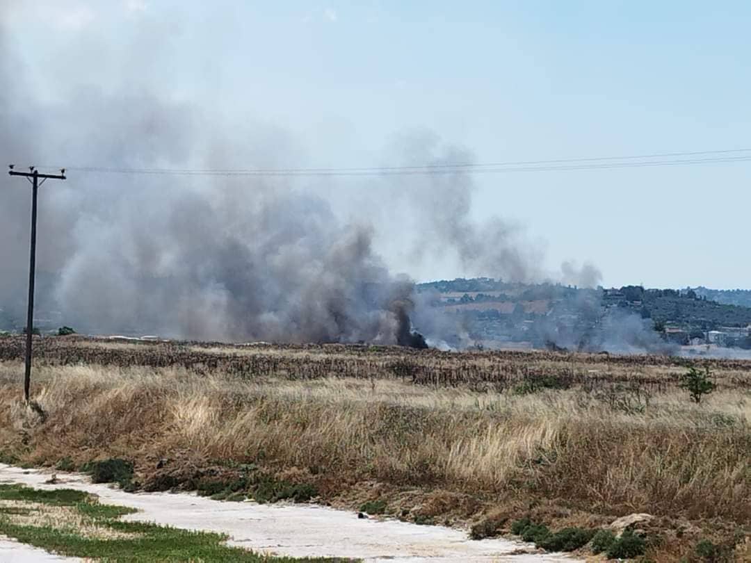 Τσαΐρια: Νέα μεγάλη φωτιά κοντά στο αεροδρόμιο (ΦΩΤΟ)
