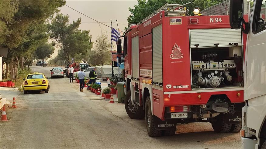 Φωτιά: Μάχη για να σωθεί το νεκροταφείο στη Βούλα (βίντεο)
