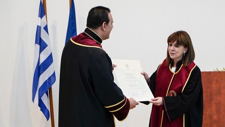 Επίτιμη διδάκτορας του Ιονίου Πανεπιστημίου η Κατερίνα Σακελλαροπούλου