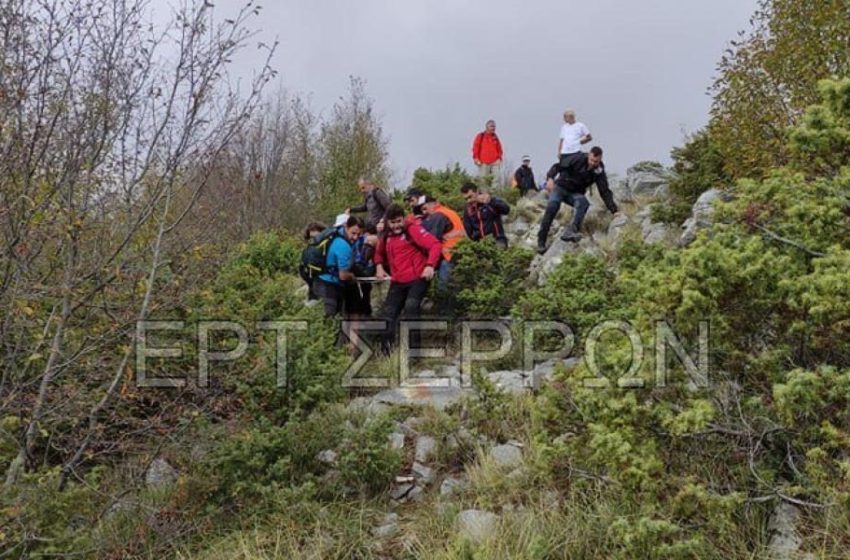 Σέρρες: Επιτυχής επιχείρηση διάσωσης τραυματία ορειβάτη στο Λαϊλιά