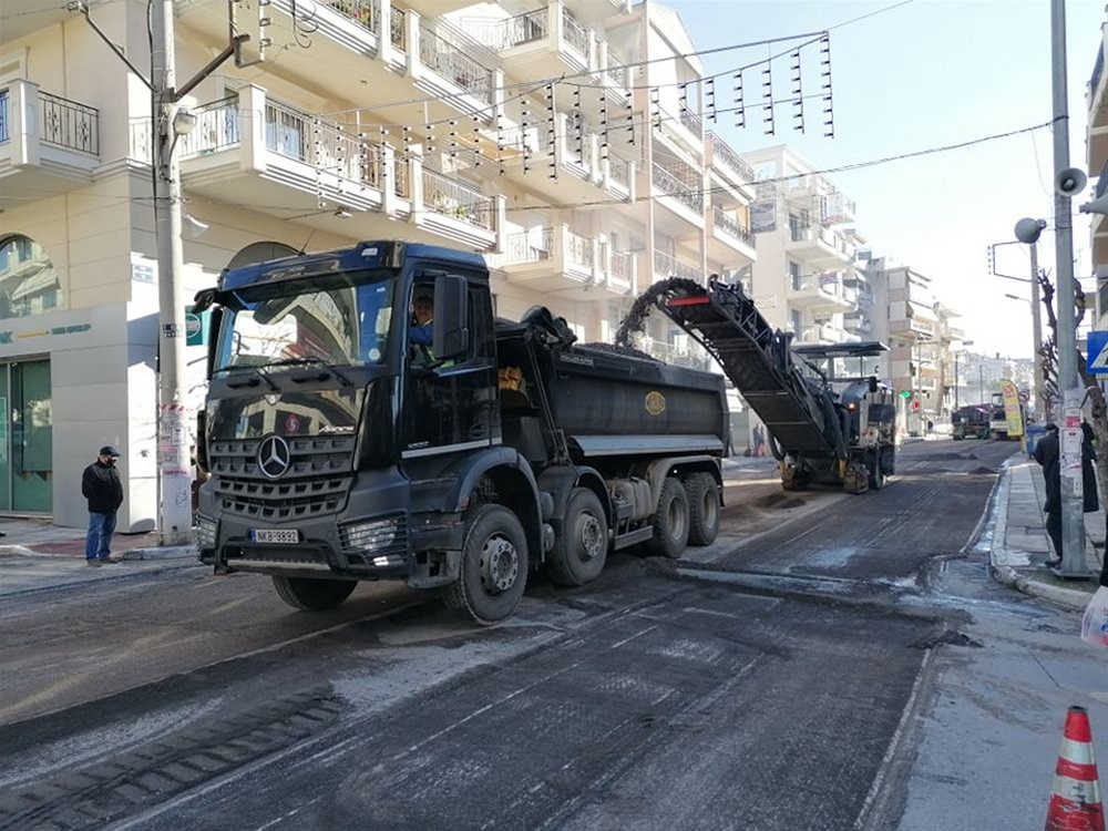 ΠΚΜ: Εργασίες ασφαλτόστρωσης στην Εθνική Οδό 2 Θεσσαλονίκης-Έδεσσας