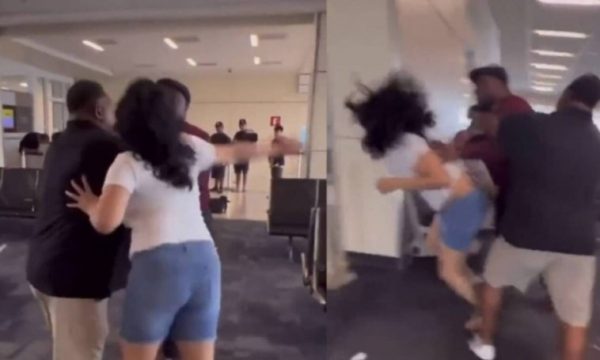 Χαμός σε αεροδρόμιο με μπουνιές και χαστούκια(ΒΙΝΤΕΟ)