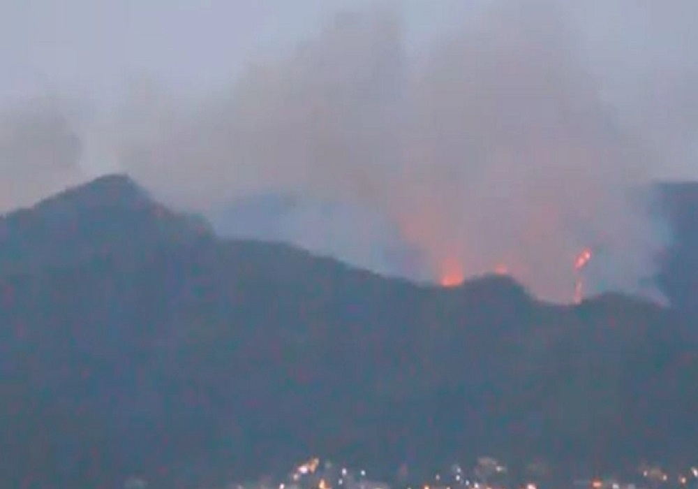 Προσήχθη ύποπτος για τη φωτιά στη Θάσο (Video)