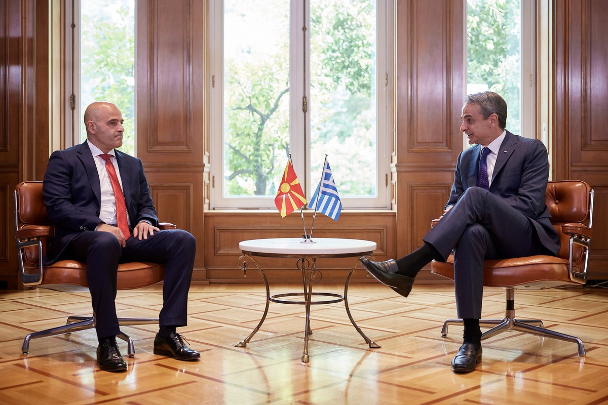 Συνάντηση Μητσοτάκη με Κοβατσέφσκι: Θα στηρίξουμε τη Βόρεια Μακεδονία στην ενεργειακή κρίση