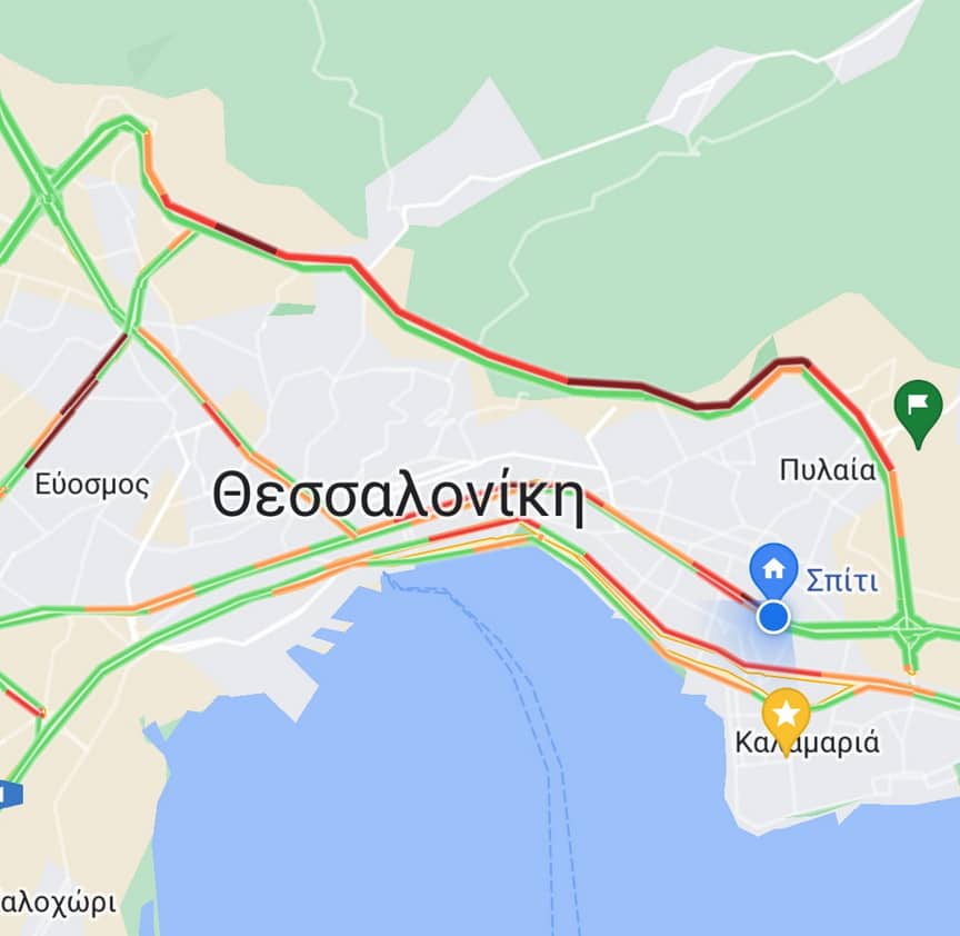 Θεσσαλονίκη: «Έμφραγμα» στην Περιφερειακή Οδό (video)