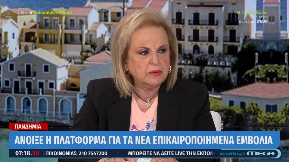 M. Παγώνη: «Δεν θέλουμε έξαρση της γρίπης και κορoνοϊός να συνυπάρχουν» (VIDEO)