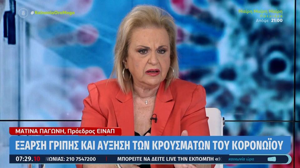 Παγώνη: Έξαρση της γρίπης και αύξηση κρουσμάτων προβλέπουν δείχνουν τα μοντέλα (VIDEO)