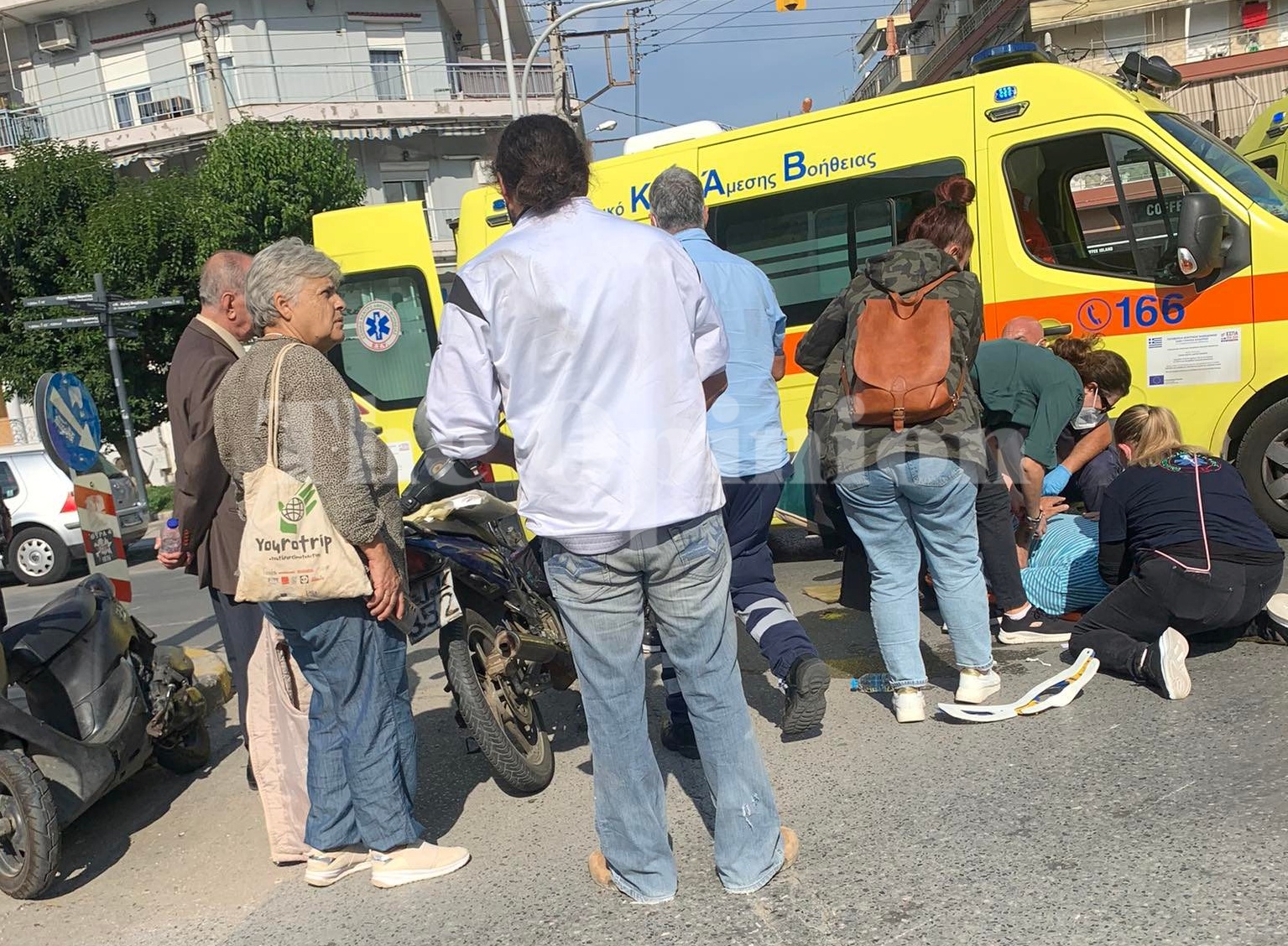 Τροχαίο ατύχημα στη Μπότσαρη – Ένας τραυματίας (ΦΩΤΟ)