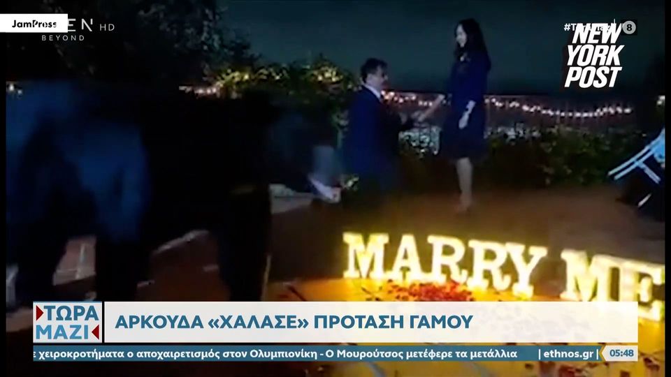 Αρκούδα «χάλασε» την πρόταση γάμου (ΒΙΝΤΕΟ)