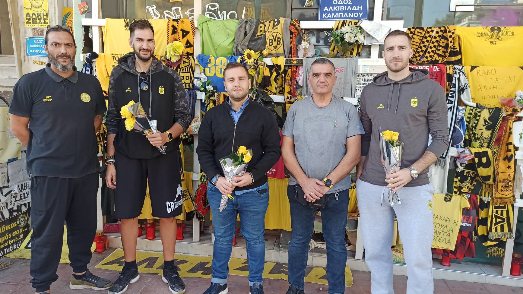 Τίμησε τον Άλκη ο Άρης: ΚΑΕ και Ερασιτέχνης στο σημείο της δολοφονίας εννιά μήνες μετά (ΦΩΤΟ)