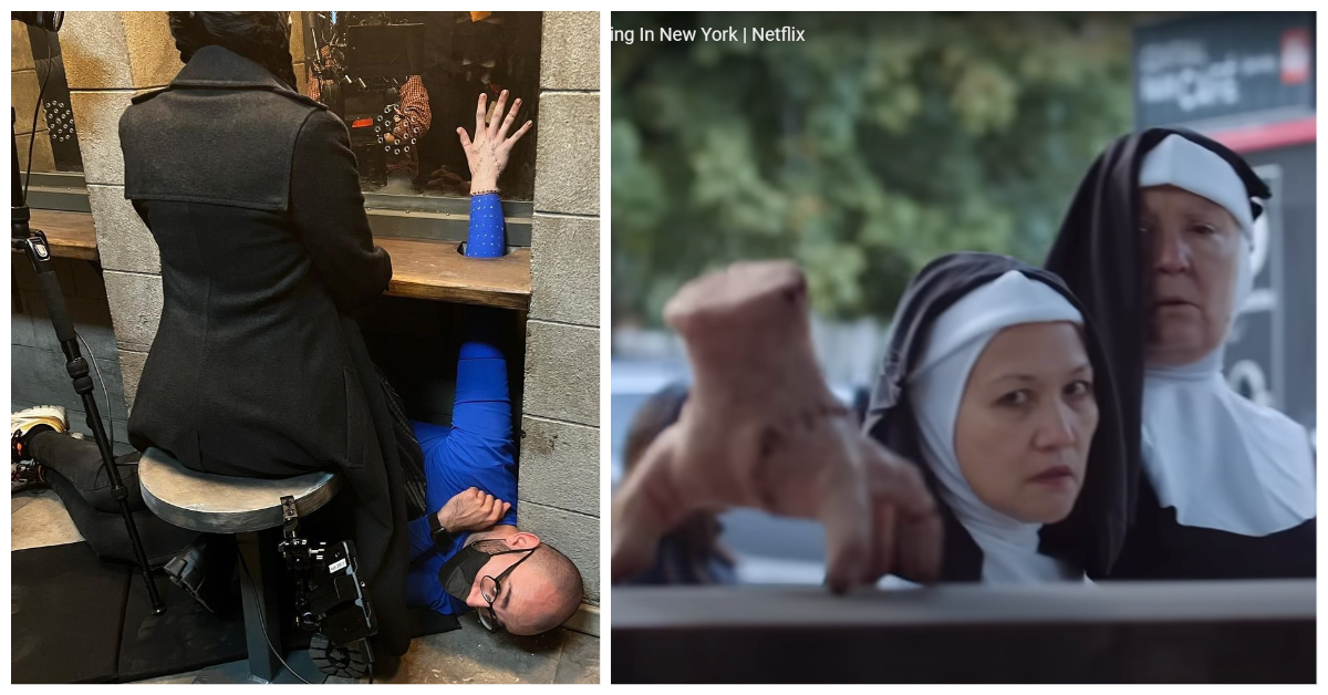 Το «Thing» της Wednesday βγήκε στους δρόμους της Νέας Υόρκης και έσπειρε πανικό (Video)