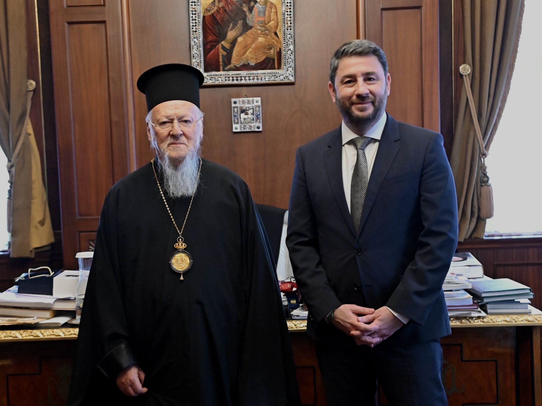 Συνάντηση Ανδρουλάκη – Βαρθολομαίου στο Φανάρι (Video)