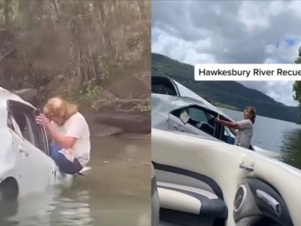 Αυστραλία: Βαρκάρης έσωσε γυναίκα αφού την εντόπισε να κρατιέται από το αυτοκίνητο στη μέση ποταμού (Video)