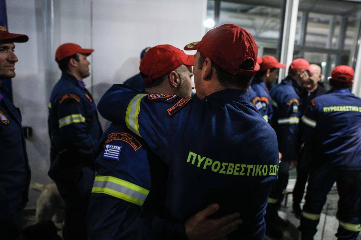 Επέστρεψε από την Τουρκία η Ελληνική Αποστολή Έρευνας και Διάσωσης (ΦΩΤΟ)