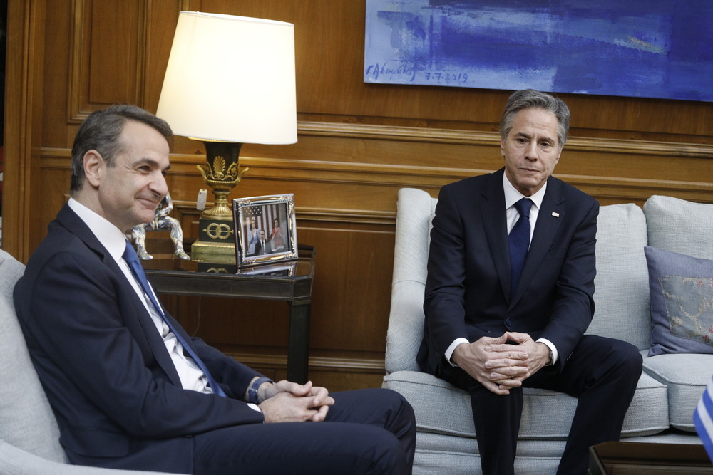 Συνάντηση Μητσοτάκη – Μπλίνκεν: «Ράγισε η καρδιά μας με την καταστροφή στην Τουρκία» (Video)
