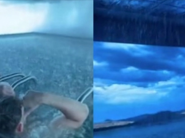 Σπα στην Ιταλία έχει προκαλέσει σάλο στο TikTok: Περιλαμβάνει 3D καταιγίδες, κεραυνούς και θύελλες (Video)