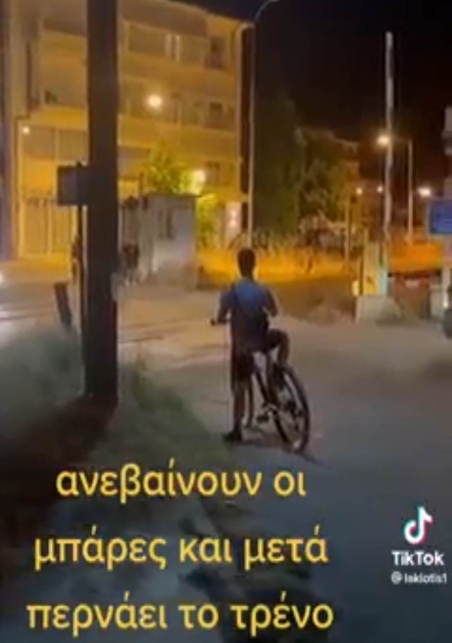 Αμύνταιο: Πρώτα ανεβαίνουν οι μπάρες, μετά περνάει το τρένο! (VIDEO)