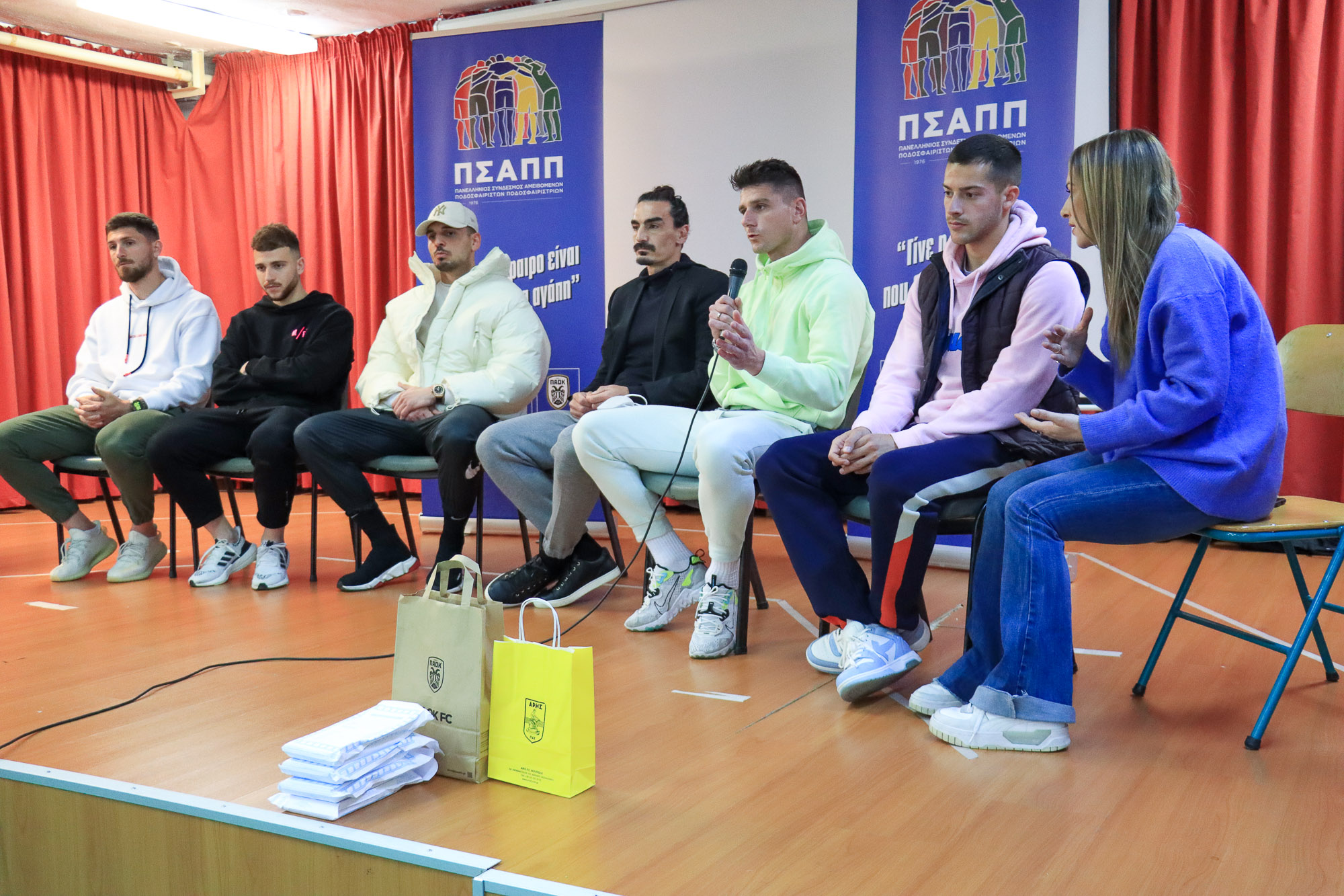 Μαζί στις Συκιές για το «ευ αγωνίζεσθαι» Άρης, Ηρακλής και ΠΑΟΚ (ΦΩΤΟ)