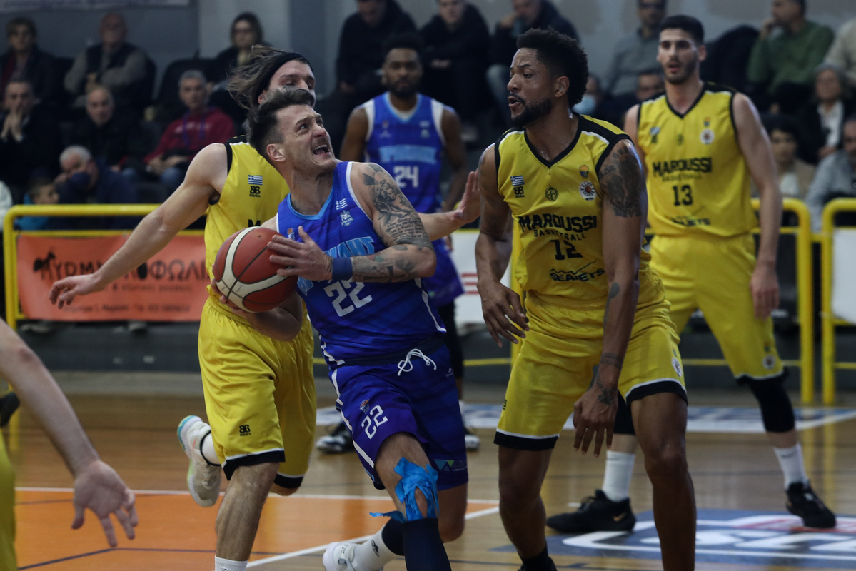 Μαρούσι – Ηρακλής 87-80: Λύγισε στην τέταρτη περίοδο και το πλήρωσε