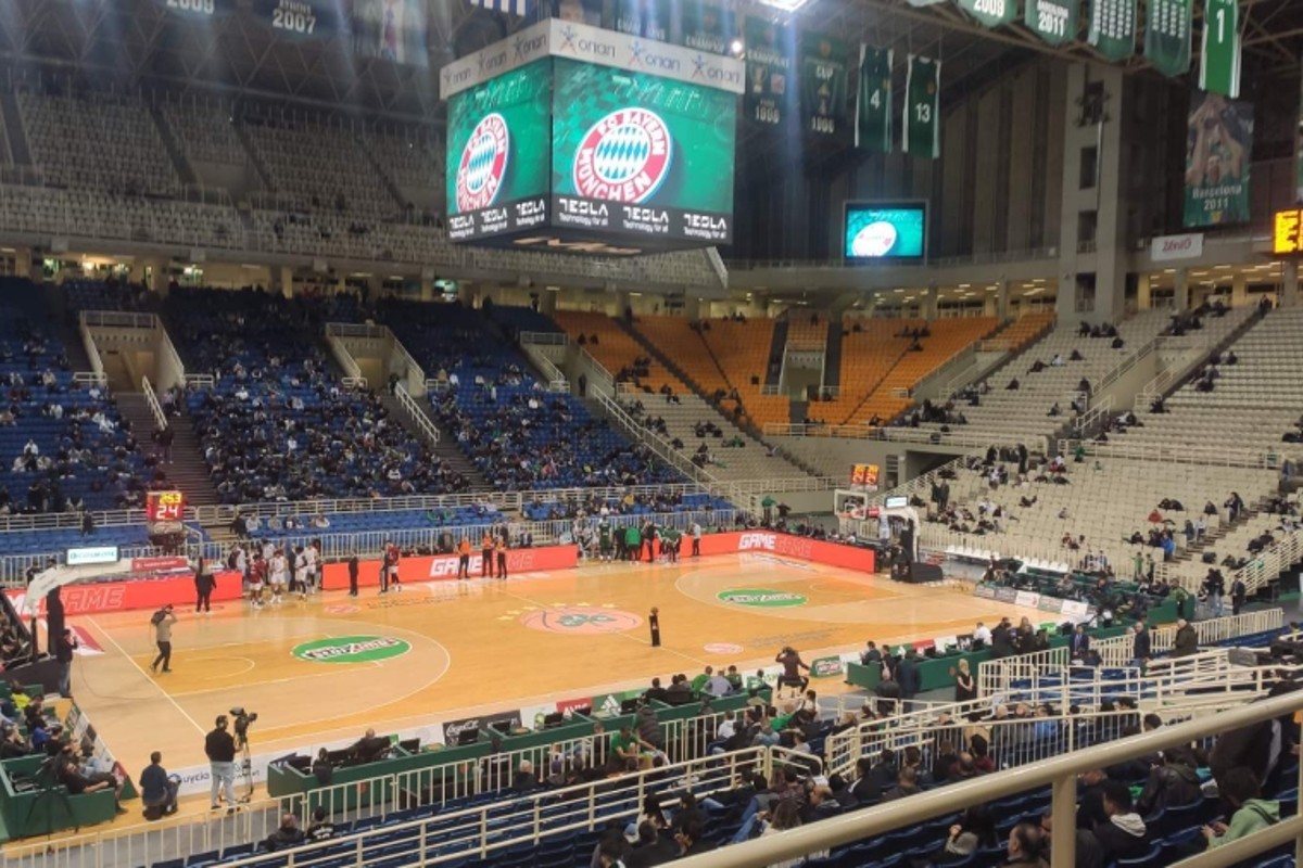 Παναθηναϊκός – Μπάγερν Μονάχου: Αρνητικό ρεκόρ προσέλευσης σε όλη την EuroLeague για φέτος