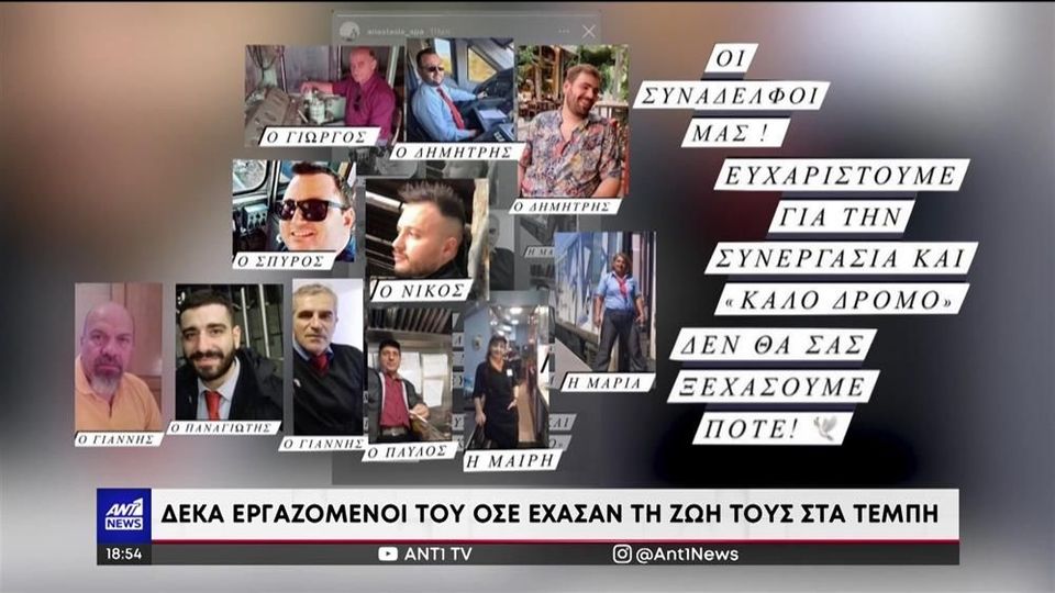Τραγωδία στα Τέμπη: Εργαζόμενοι στα τρένα αποχαιρετούν τους συναδέλφους τους (VIDEO)