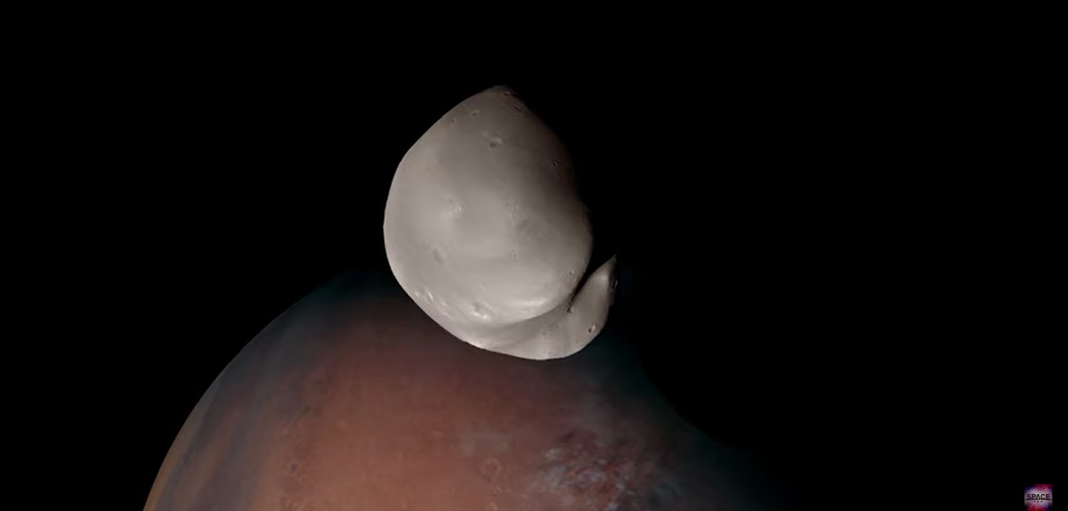Εντυπωσιακές εικόνες από το μικρότερο δορυφόρο του Άρη (VIDEO)
