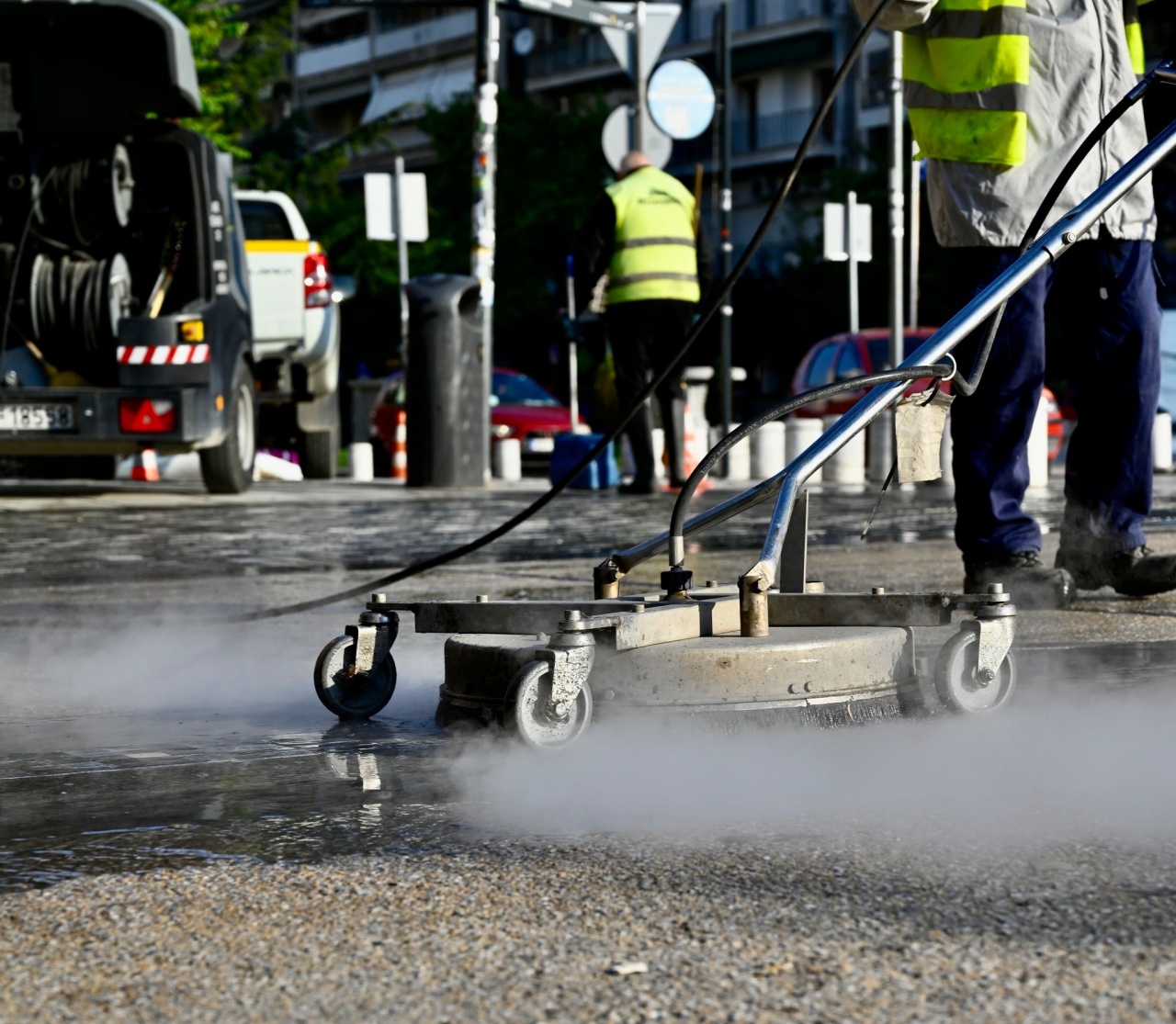 Δράσεις καθαριότητας στο κέντρο της πόλης από τον δήμο Θεσσαλονίκης (ΦΩΤΟ)