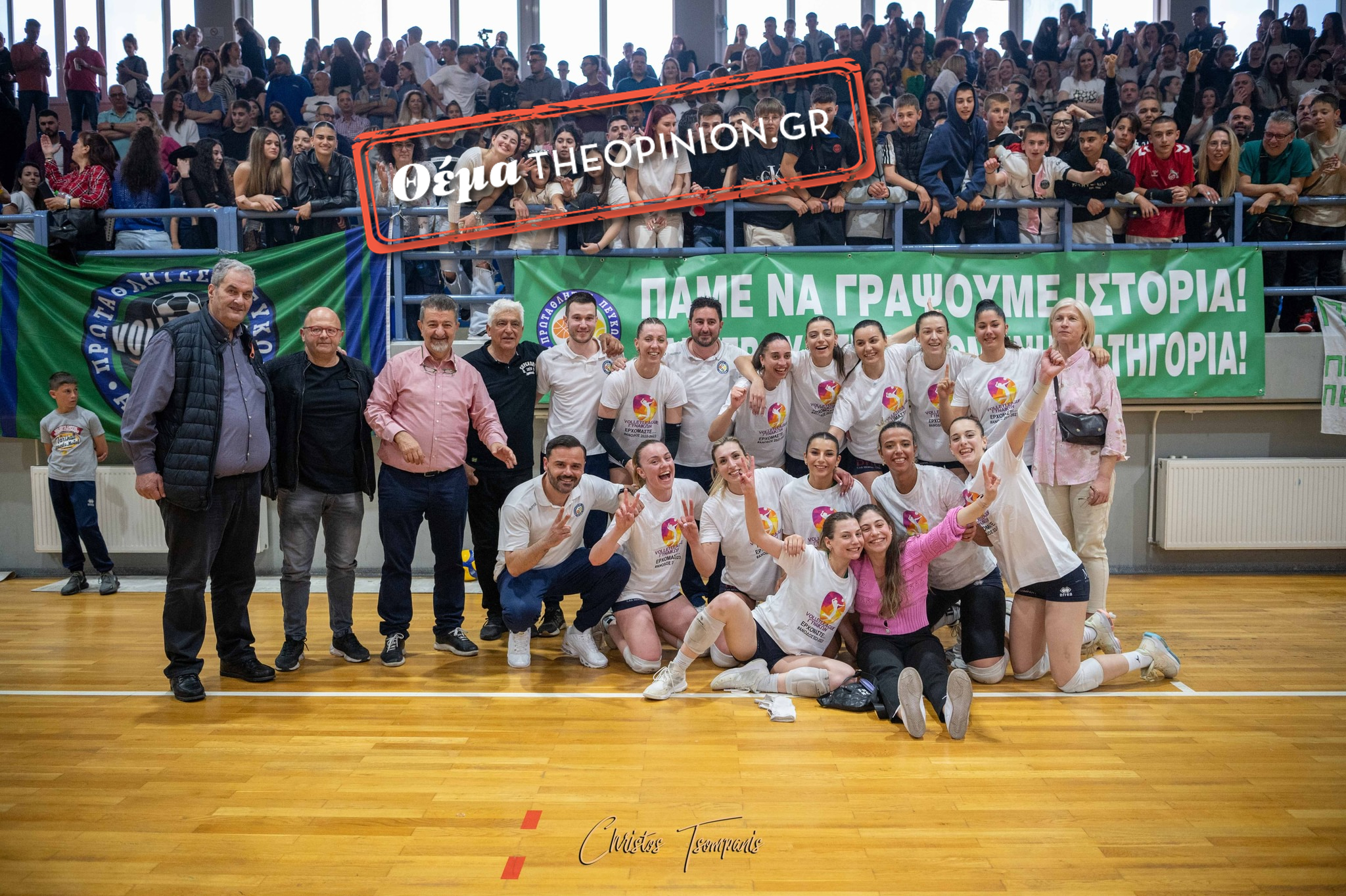 Οι Πρωταθλητές Πεύκων στο TheOpinion για την ιστορική άνοδο στη Volley League γυναικών!