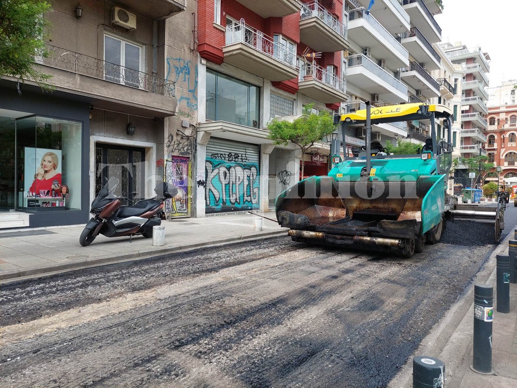 Θεσσαλονίκη: Ασφαλτοστρώνονται δυο κεντρικοί οδοί – Ποιες ακολουθούν (ΦΩΤΟ)