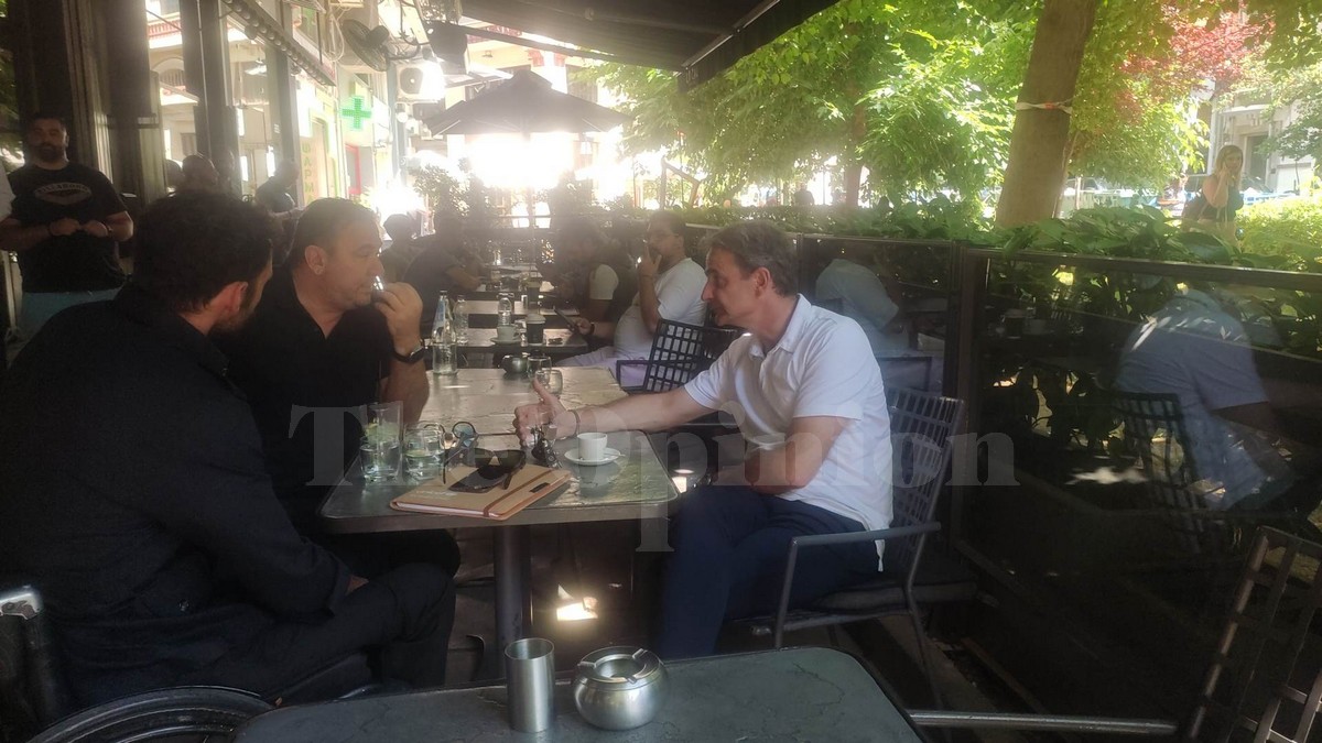 Μητσοτάκης: Για καφέ στη Θεσσαλονίκη με Αντώνη Ρέμο και Αντώνη Τσαπατάκη (ΦΩΤΟ+VIDEO)