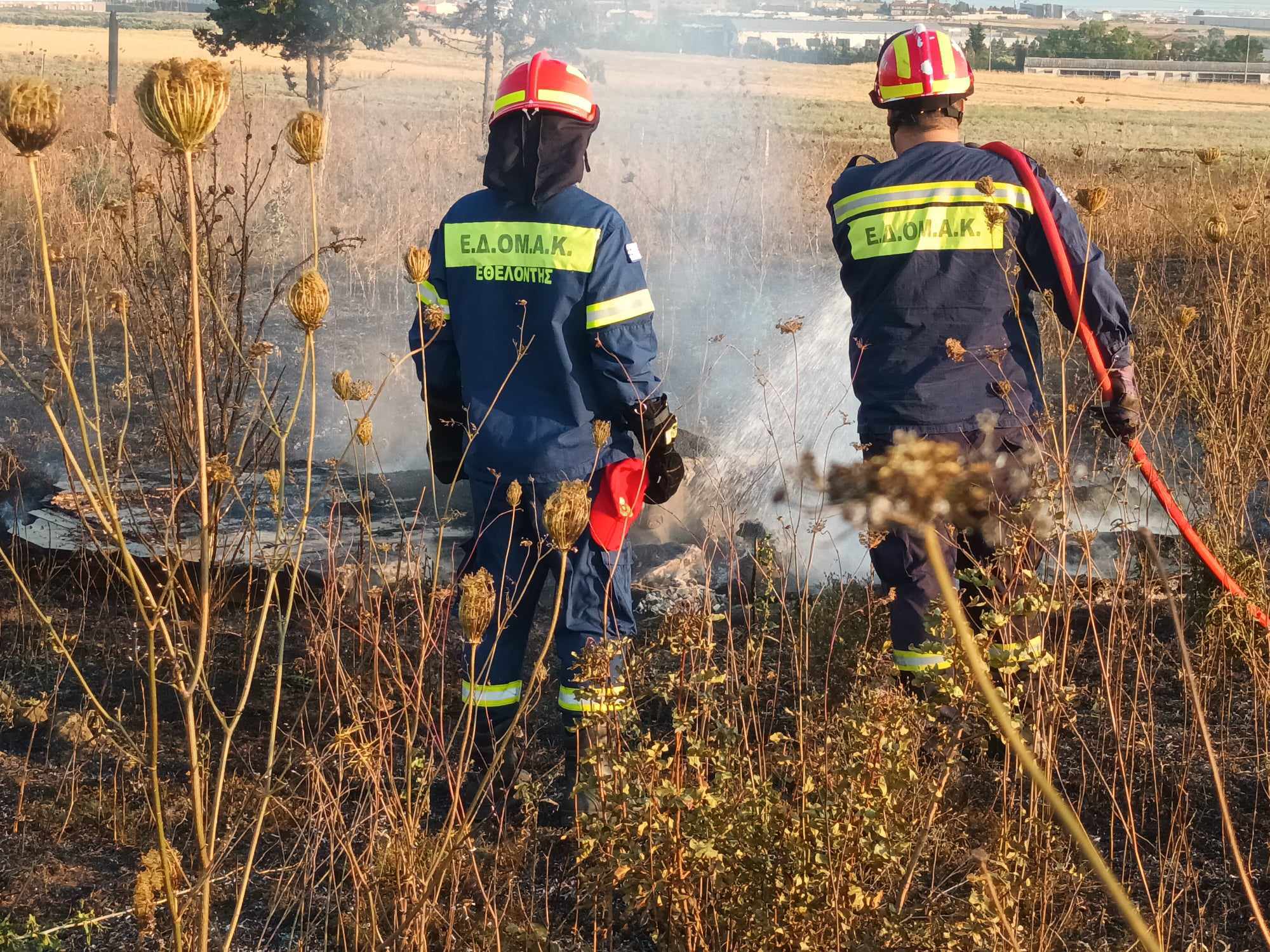 Θεσσαλονίκη: Στην πρώτη γραμμή για την κατάσβεση των πυρκαγιών η ΕΔΟΜΑΚ Νεάπολης