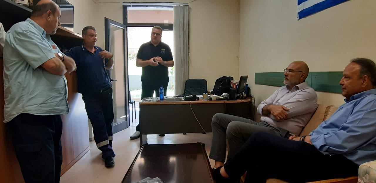 Επίσκεψη Αγγελούδη στο ΕΚΑΒ: Χρέος της δημοτικής αρχής να επικουρήσει το έργο σας