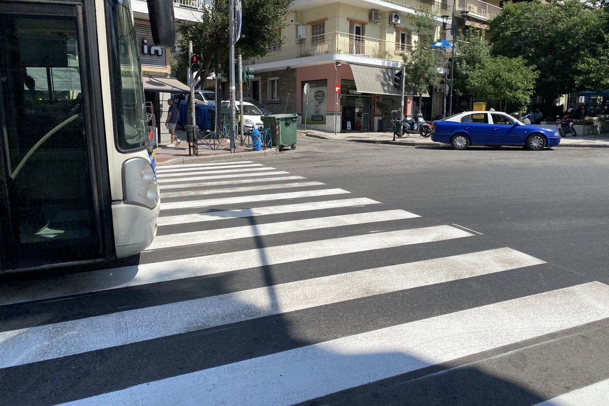 Δ. Νεάπολης-Συκεών: Εργασίες διαγράμμισης σε οδούς και διαβάσεις