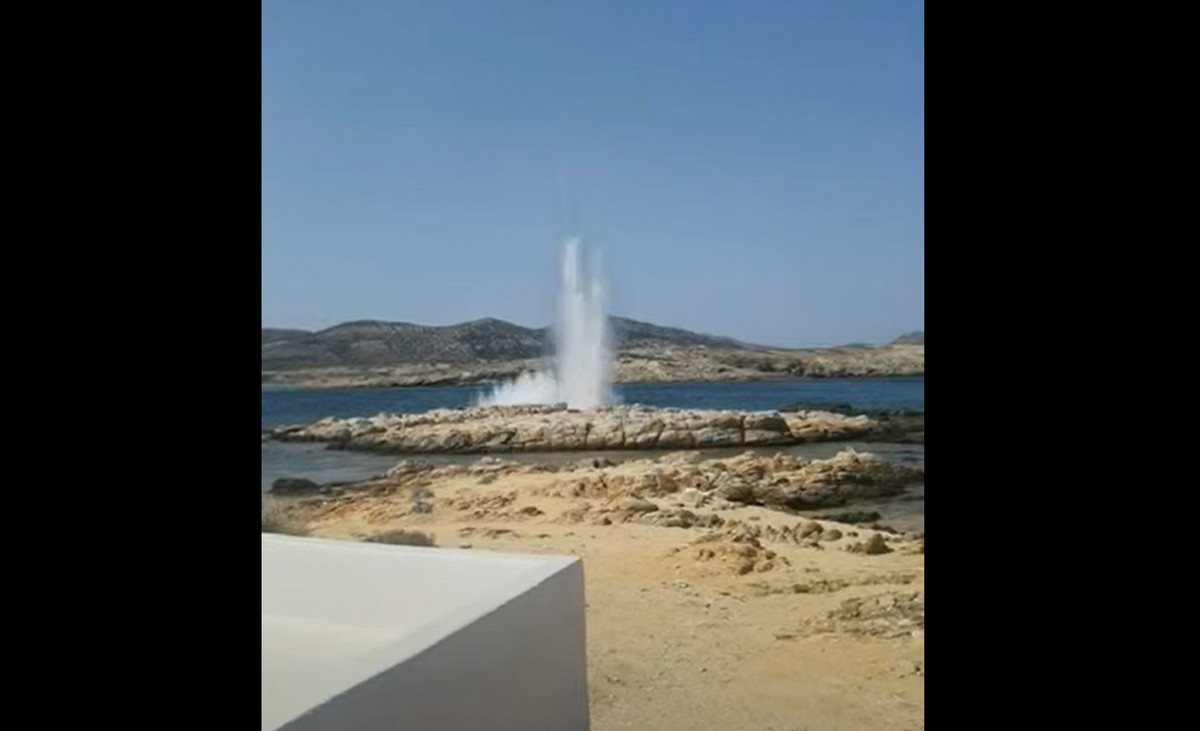 Εντυπωσιακό βίντεο από την εξουδετέρωση βλήματος στην Αντίπαρο