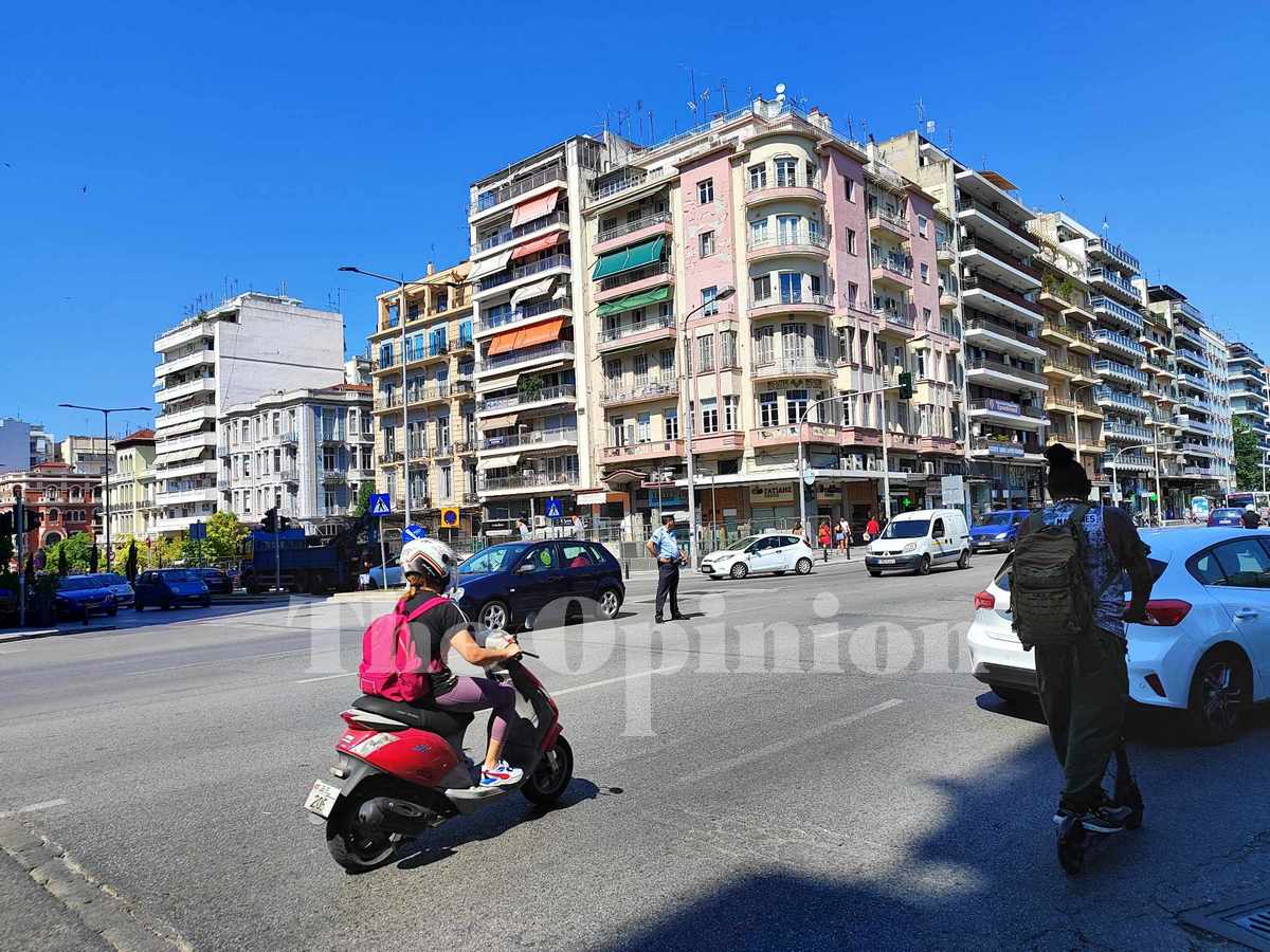Θεσσαλονίκη: Χωρίς φανάρι κεντρικός δρόμος – Αυξημένη η κίνηση στο σημείο (ΦΩΤΟ)