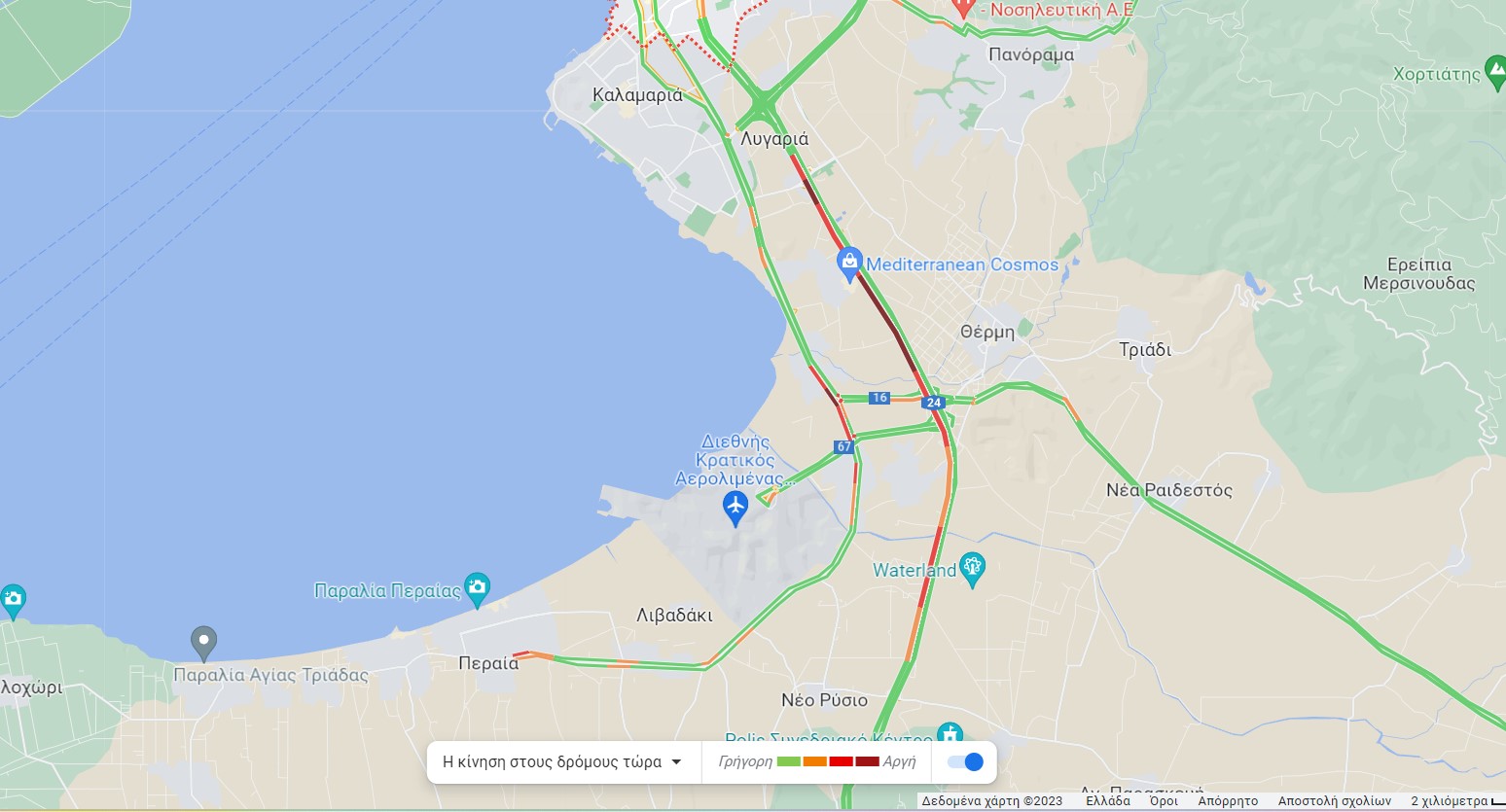 Θεσσαλονίκη: Με μποτιλιάρισμα το μπάνιο της Κυριακής στη Χαλκιδική (ΦΩΤΟ)